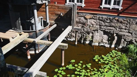 Industrial pond Stock Footage 95894758
