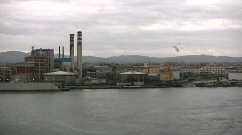 Industrial port Stock Footage 89243