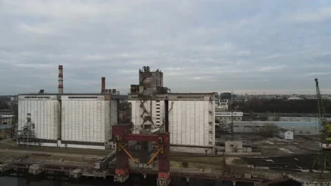 Industrial port zone Stock Footage 159281835