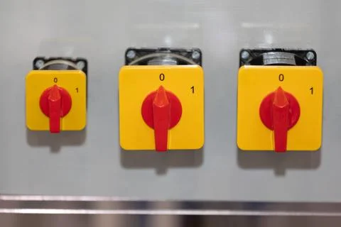 Industrial Power Switch Stock Photos
