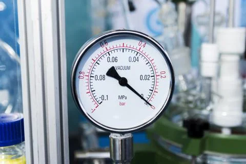 Industrial pressure sensor. Stock Photos