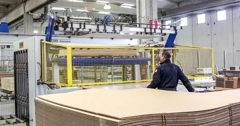 Industrial process in factory Stock Footage 74434729