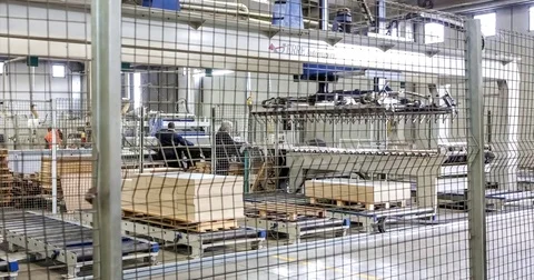 Industrial process in factory Stock Footage 74434783