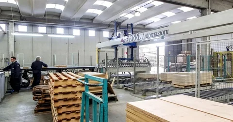 Industrial process in factory Stock Footage 74434990