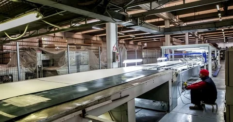 Industrial process in factory Stock Footage 74442361