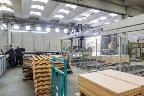 Industrial process in factory Stock Photos