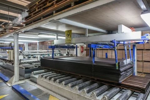 Industrial process in factory Stock Photos