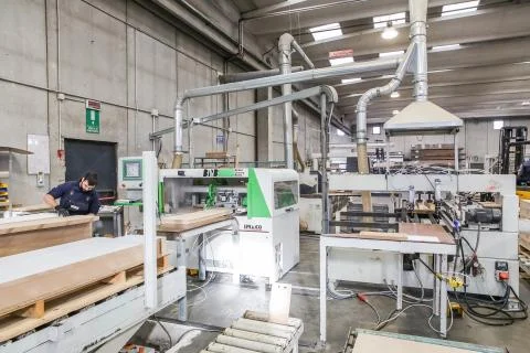 Industrial process in factory Stock Photos