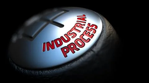 Industrial Process on Gear Shift Stock Illustration