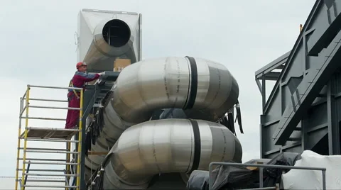 Industrial process. Man at work 動画素材 51353436