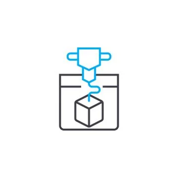 Industrial processing linear icon concept. Industrial processing line vector Stock Illustration