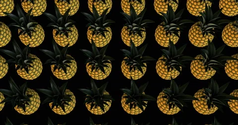 Industrial Processing Pineapple 3d animation Video stock 192173060