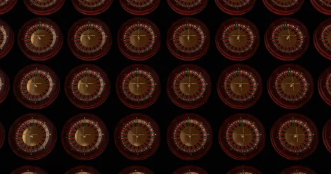 Industrial Processing Roulette Wheels 3d animation Stock Footage 192177865