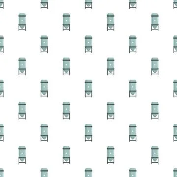 Industrial processing tanks seamless pattern background Stock Illustration