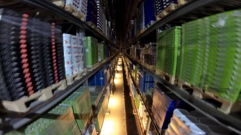 Industrial Production Automatic Storehouse Storage 動画素材 114736760