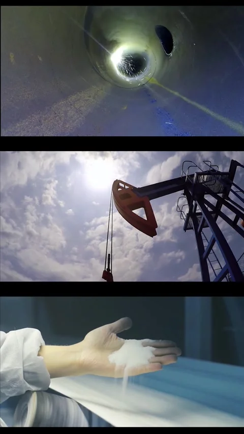 Industrial Production - Split Screen Sequence Stock Footage 290228373