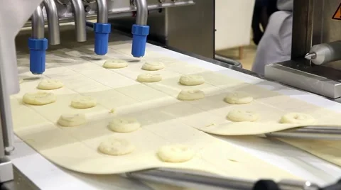 Industrial production systems for the bakery industry Stock Footage 49465585