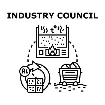 Industrial production workflow transforming raw material concept イラスト素材