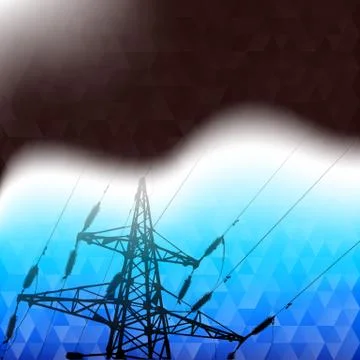 Industrial pylon abstraction. 스톡 일러스트