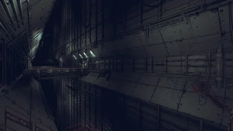 Industrial repair scene, Workshop environment featuring scaffolding and wiring 動画素材 334327092