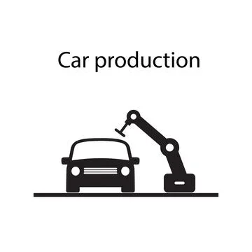 Industrial robot Stock Illustration