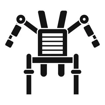 Industrial robot manipulator performing a task Stock Illustration