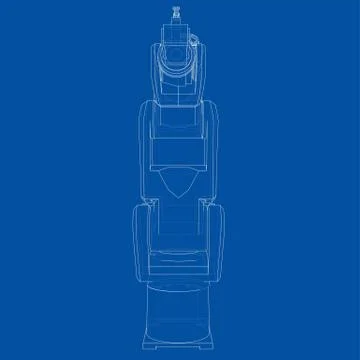 Industrial robot manipulator. Vector イラスト素材