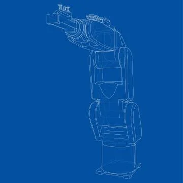 Industrial robot manipulator. Vector イラスト素材