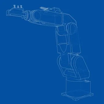 Industrial robot manipulator. Vector イラスト素材