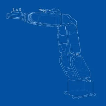 Industrial robot manipulator. Vector イラスト素材