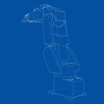 Industrial robot manipulator. Vector イラスト素材