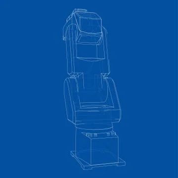 Industrial robot manipulator. Vector イラスト素材
