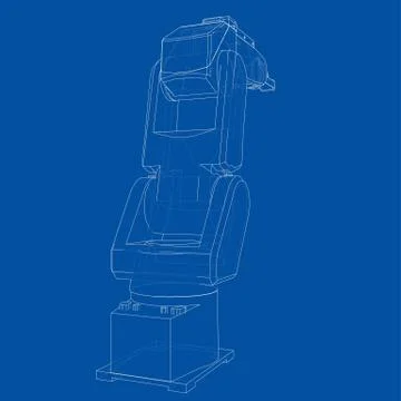 Industrial robot manipulator. Vector イラスト素材