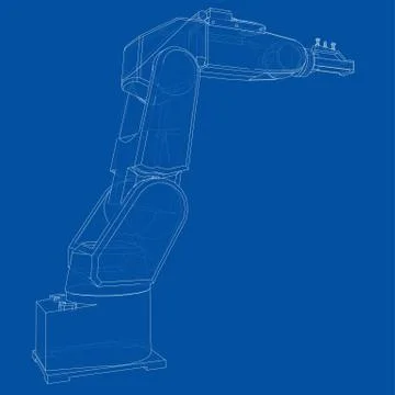 Industrial robot manipulator. Vector イラスト素材