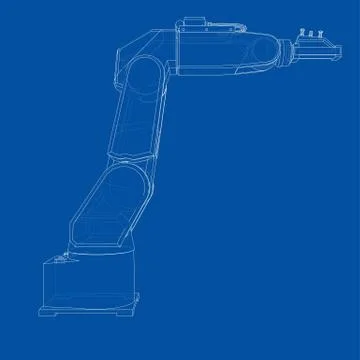 Industrial robot manipulator. Vector イラスト素材