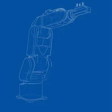 Industrial robot manipulator. Vector イラスト素材