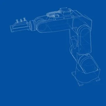 Industrial robot manipulator. Vector イラスト素材