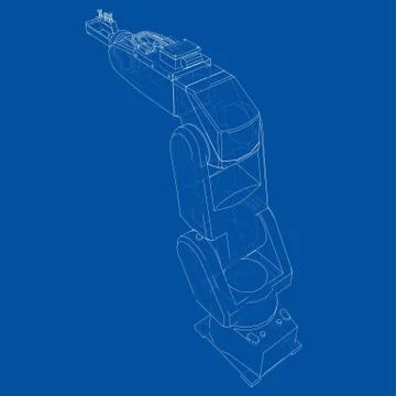 Industrial robot manipulator. Vector イラスト素材