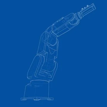 Industrial robot manipulator. Vector イラスト素材