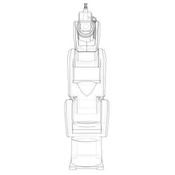 Industrial robot manipulator. Vector イラスト素材