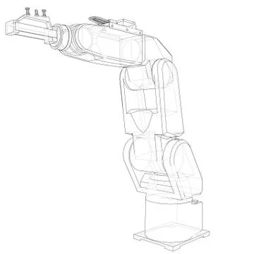 Industrial robot manipulator. Vector イラスト素材