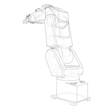 Industrial robot manipulator. Vector イラスト素材