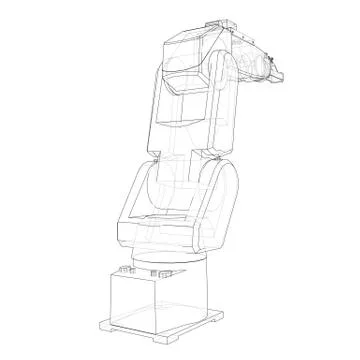 Industrial robot manipulator. Vector イラスト素材