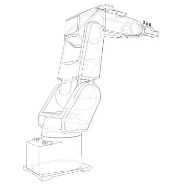 Industrial robot manipulator. Vector イラスト素材