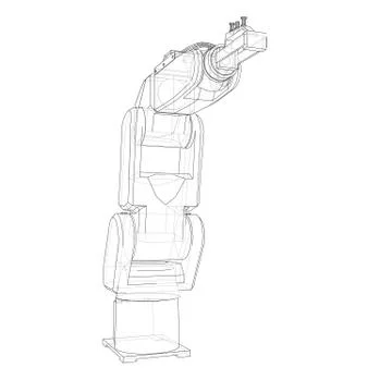 Industrial robot manipulator. Vector イラスト素材