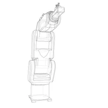 Industrial robot manipulator. Vector イラスト素材