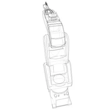 Industrial robot manipulator. Vector イラスト素材