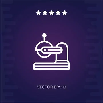 Industrial robot vector icon Stock Illustration