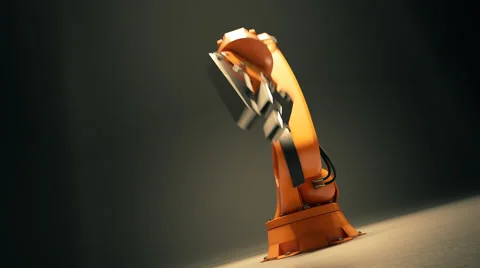 Industrial Robotic Arm Stock Footage 51208476