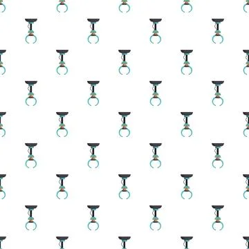 Industrial robotic arm gripper pattern seamless background イラスト素材